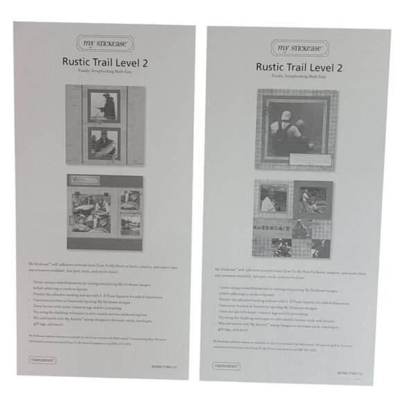 Close to My Heart Reflections Stickease X7065C Rustic Trail Fishing Outdoors NEW - Picture 6 of 7